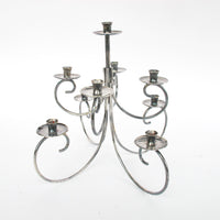 Midcentury Ghorman Silver Candelabra Tree Metal Candle Holder