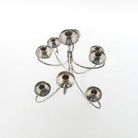 Midcentury Ghorman Silver Candelabra Tree Metal Candle Holder