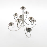 Midcentury Ghorman Silver Candelabra Tree Metal Candle Holder