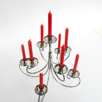 Midcentury Ghorman Silver Candelabra Tree Metal Candle Holder