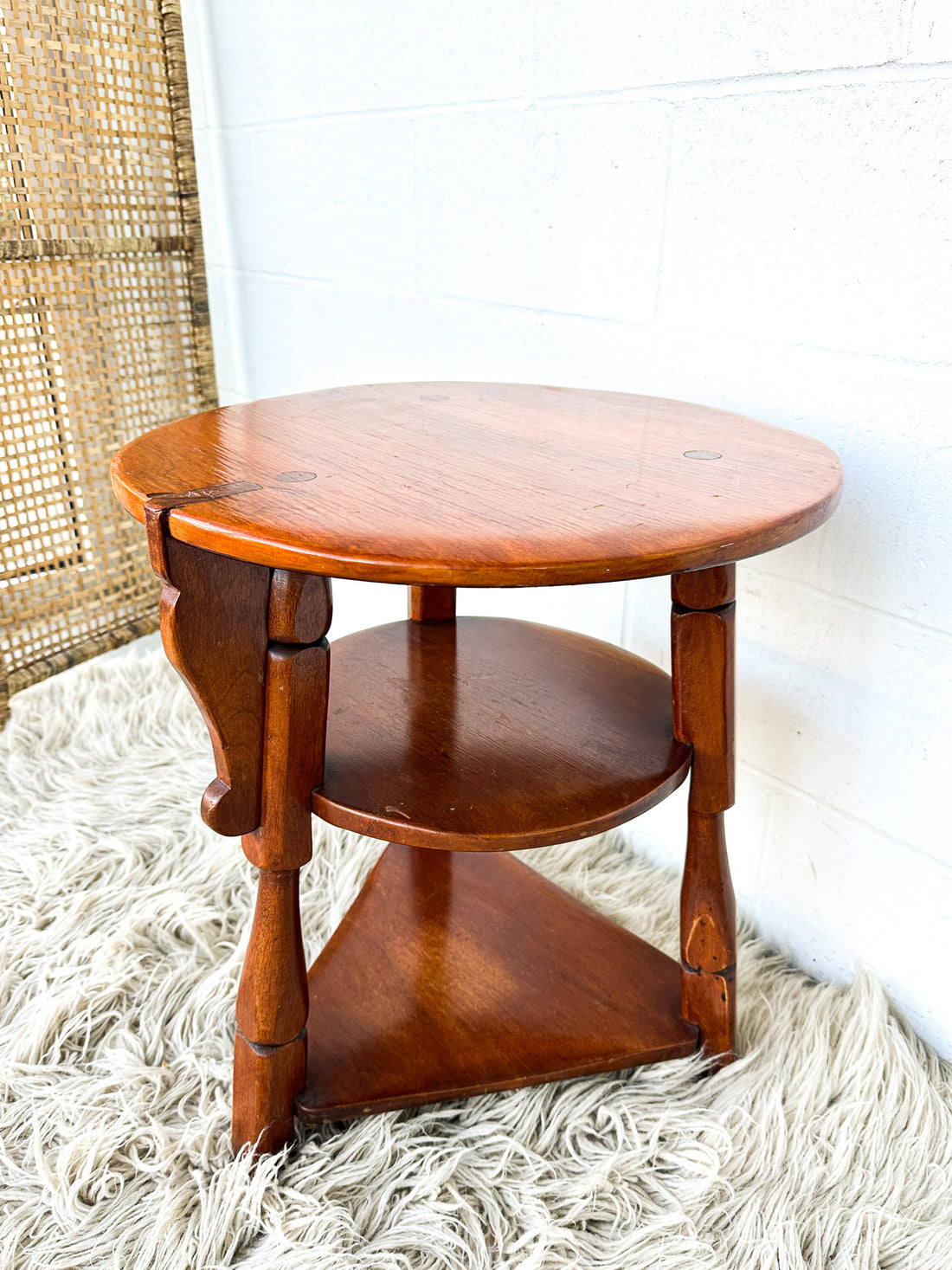 Cushman Solid Crafted Wood Round Table