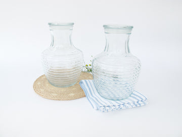 2 Sealing Honeycomb style Glass Jars (sold individually)