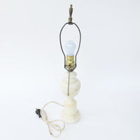 Antique White Marble Base Lamp