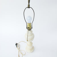 Antique White Marble Base Lamp