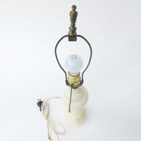 Antique White Marble Base Lamp