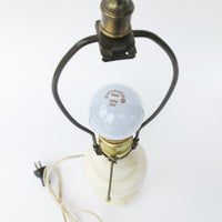 Antique White Marble Base Lamp