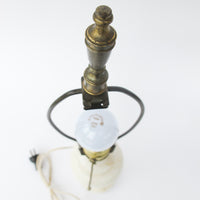 Antique White Marble Base Lamp