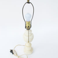 Antique White Marble Base Lamp