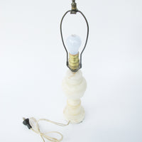 Antique White Marble Base Lamp