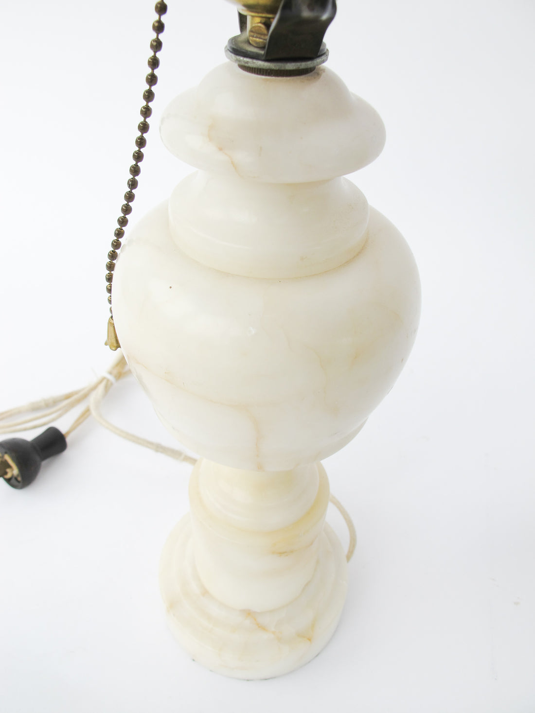 Antique White Marble Base Lamp