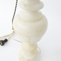 Antique White Marble Base Lamp