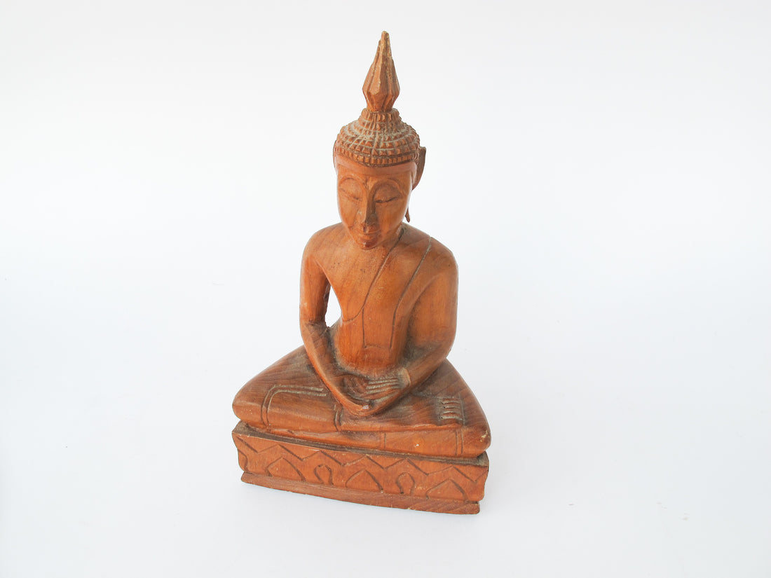 Carved Wood Thai Figure Statue