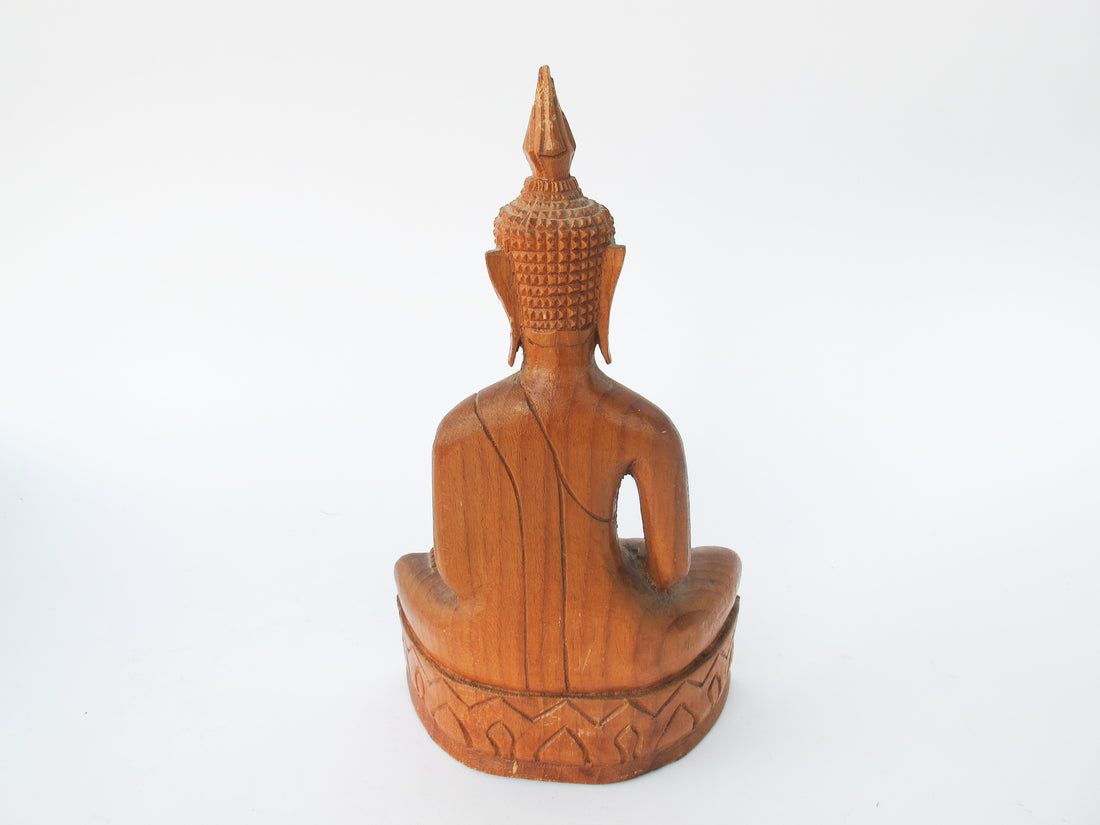 Carved Wood Thai Figure Statue