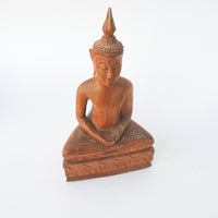 Carved Wood Thai Figure Statue