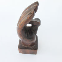 NEW - Hand Carved Wood Ok Hand