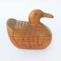 Carved Wood Duck Box from Thailand