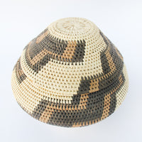 Woven African Basket with Lid