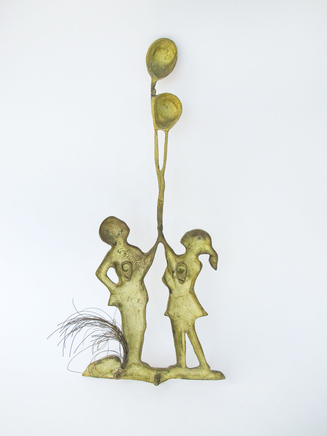 Metal Midcentury Bijan Wall Art - Kids with Balloons