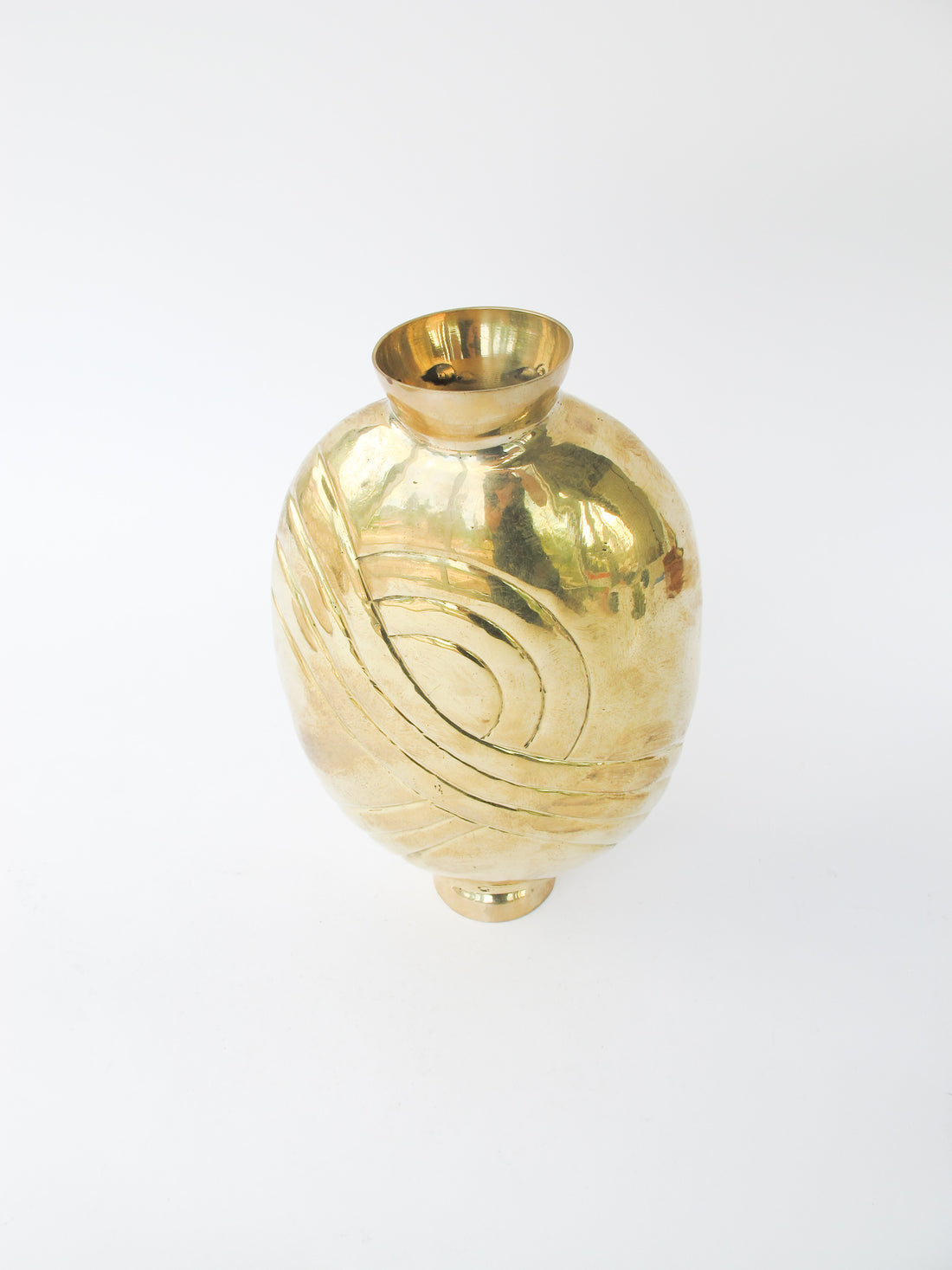 Art deco Brass Ikebana Style Vase - Made in India