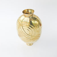 Art deco Brass Ikebana Style Vase - Made in India