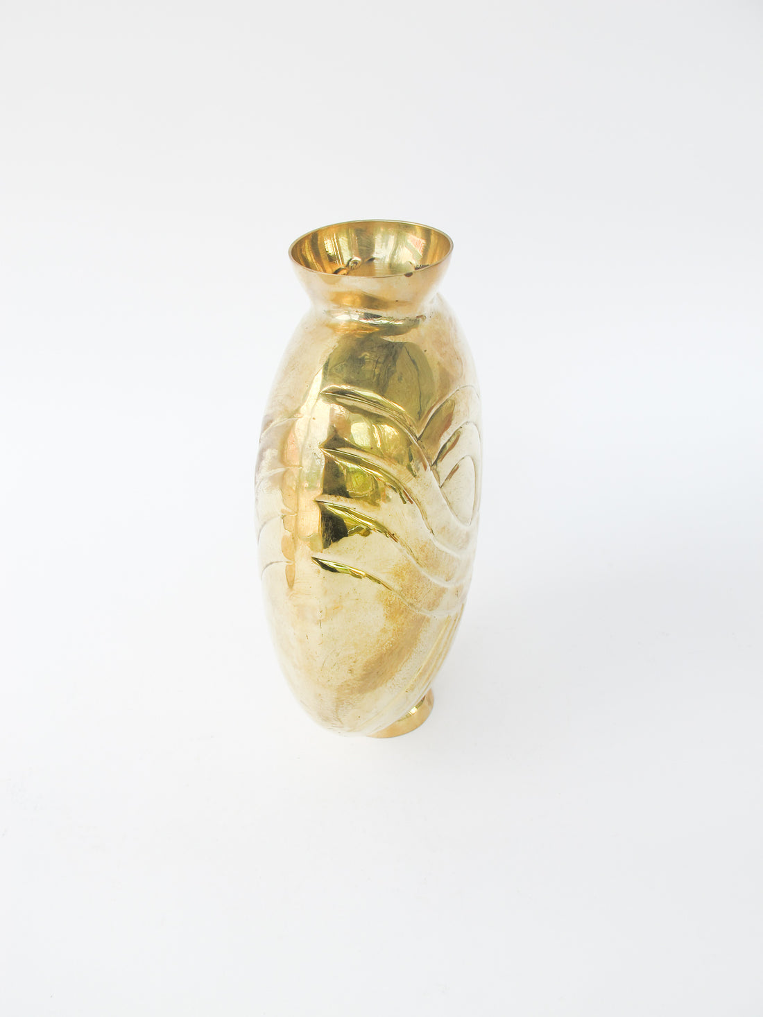 Art deco Brass Ikebana Style Vase - Made in India