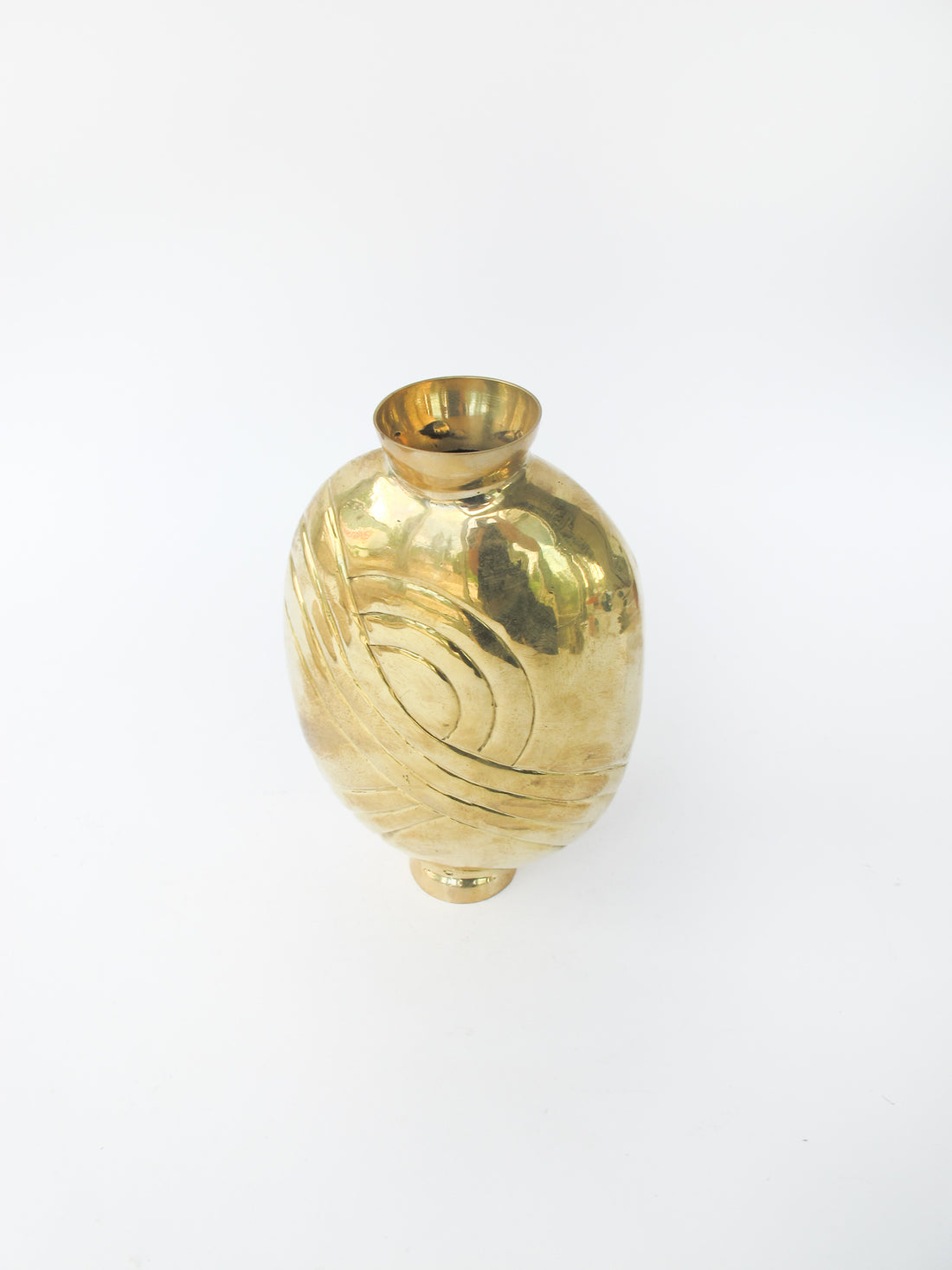 Art deco Brass Ikebana Style Vase - Made in India