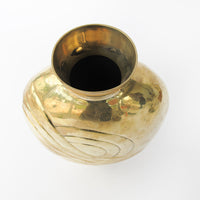 Art deco Brass Ikebana Style Vase - Made in India