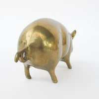 Vintage Brass Pig