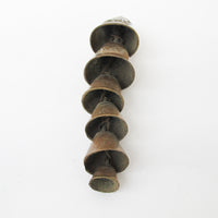 vintage Tiered Brass Camel Bells Set of 6