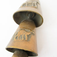 vintage Tiered Brass Camel Bells Set of 6