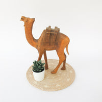 Wooden Camel Statue Figure