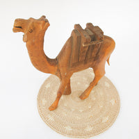 Wooden Camel Statue Figure