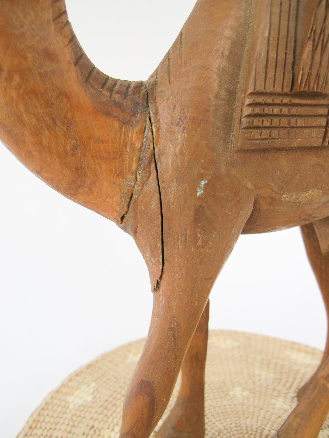 Wooden Camel Statue Figure