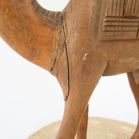 Wooden Camel Statue Figure