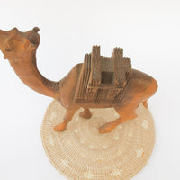 Wooden Camel Statue Figure