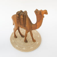 Wooden Camel Statue Figure