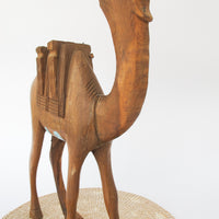 Wooden Camel Statue Figure