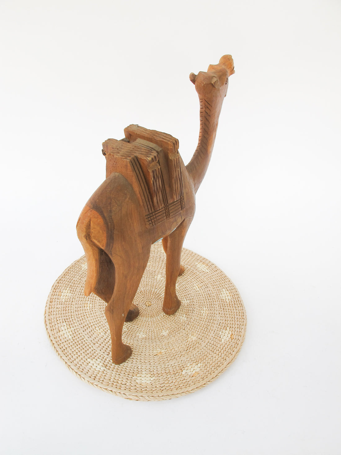 Wooden Camel Statue Figure