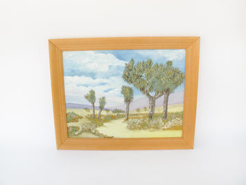 Desert Yucca Valley Landscape Original Painting