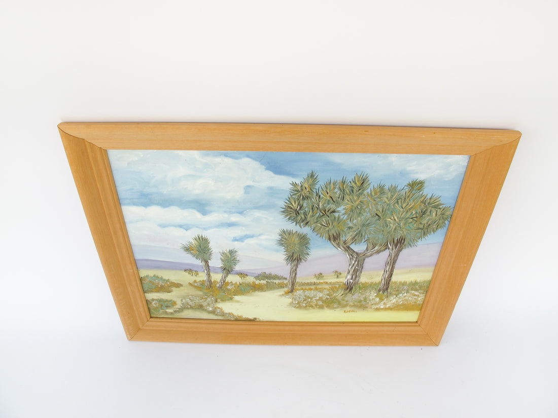 Desert Yucca Valley Landscape Original Painting
