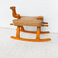 Kids Camel Saddle Rocker with Cushion