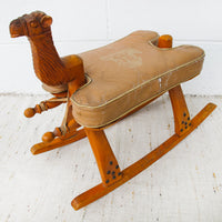 Kids Camel Saddle Rocker with Cushion