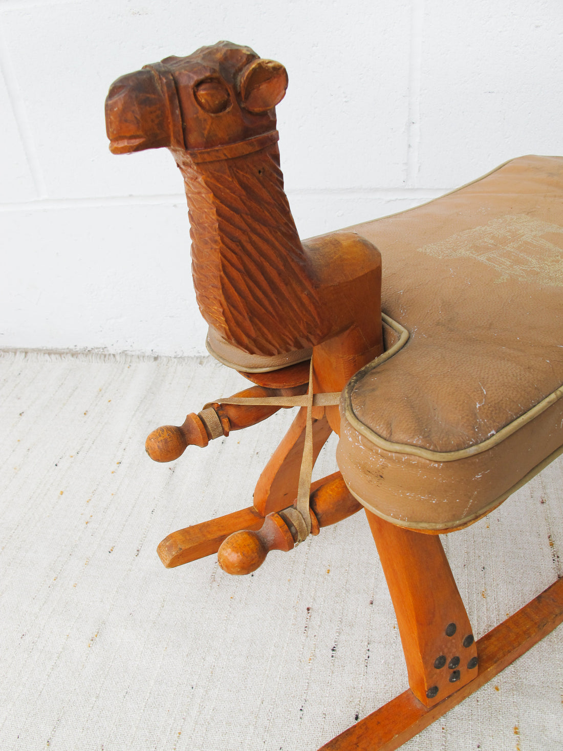 Kids Camel Saddle Rocker with Cushion