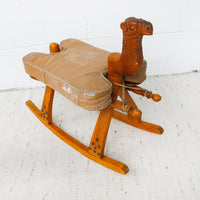 Kids Camel Saddle Rocker with Cushion