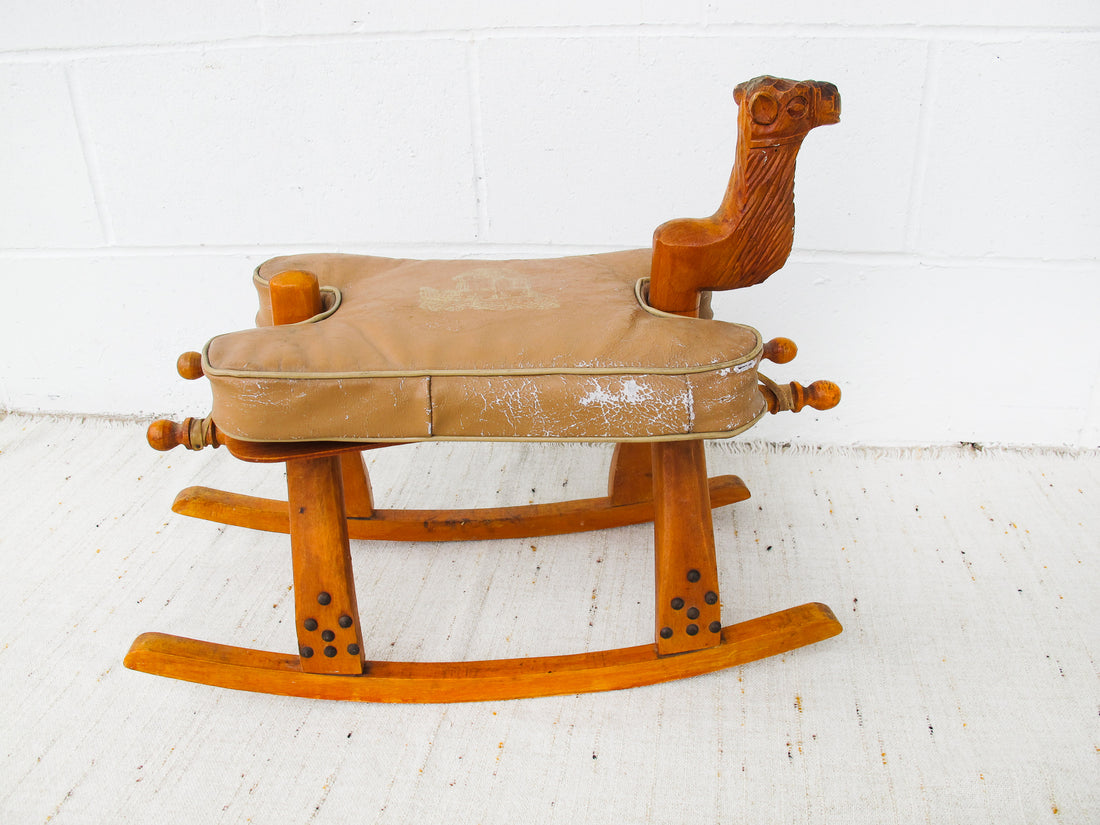 Kids Camel Saddle Rocker with Cushion