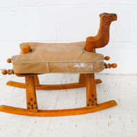 Kids Camel Saddle Rocker with Cushion