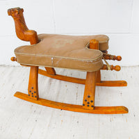 Kids Camel Saddle Rocker with Cushion