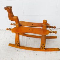 Kids Camel Saddle Rocker with Cushion