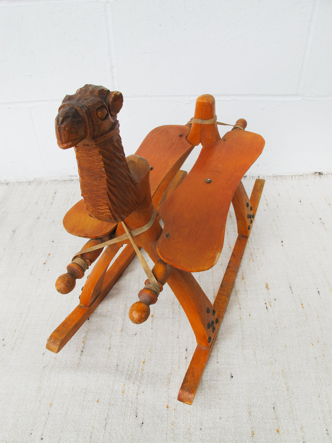 Kids Camel Saddle Rocker with Cushion