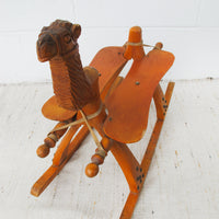 Kids Camel Saddle Rocker with Cushion